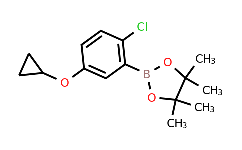 2-(2-Chloro-5-cyclopropoxyphenyl)-4,4,5,5-tetramethyl-1,3,2-dioxaborolane