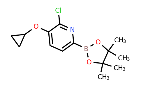 2-Chloro-3-cyclopropoxy-6-(4,4,5,5-tetramethyl-1,3,2-dioxaborolan-2-YL)pyridine