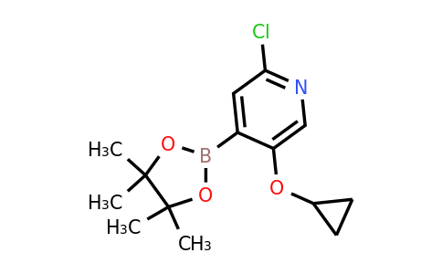 2-Chloro-5-cyclopropoxy-4-(4,4,5,5-tetramethyl-1,3,2-dioxaborolan-2-YL)pyridine