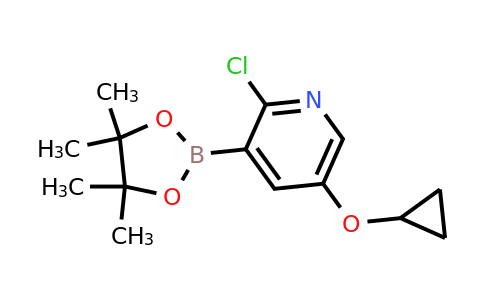 2-Chloro-5-cyclopropoxy-3-(4,4,5,5-tetramethyl-1,3,2-dioxaborolan-2-YL)pyridine
