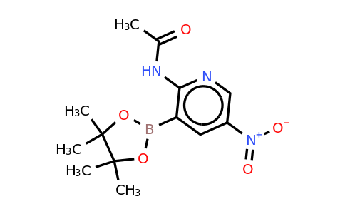 N-(5-nitro-3-(4,4,5,5-tetramethyl-1,3,2-dioxaborolan-2-YL)pyridin-2-YL)acetamide