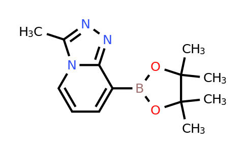 3-Methyl-8-(4,4,5,5-tetramethyl-1,3,2-dioxaborolan-2-YL)-[1,2,4]triazolo[4,3-A]pyridine