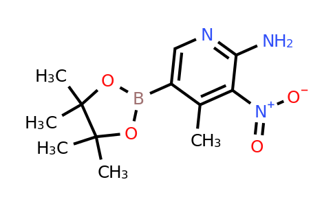 4-Methyl-3-nitro-5-(4,4,5,5-tetramethyl-1,3,2-dioxaborolan-2-YL)pyridin-2-amine