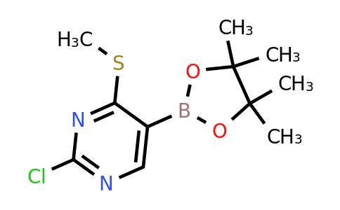 2-Chloro-4-(methylthio)-5-(4,4,5,5-tetramethyl-1,3,2-dioxaborolan-2-YL)pyrimidine