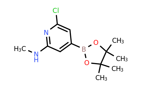 6-Chloro-N-methyl-4-(4,4,5,5-tetramethyl-1,3,2-dioxaborolan-2-YL)pyridin-2-amine