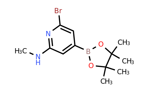 6-Bromo-N-methyl-4-(4,4,5,5-tetramethyl-1,3,2-dioxaborolan-2-YL)pyridin-2-amine