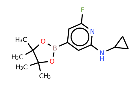 N-cyclopropyl-6-fluoro-4-(4,4,5,5-tetramethyl-1,3,2-dioxaborolan-2-YL)pyridin-2-amine