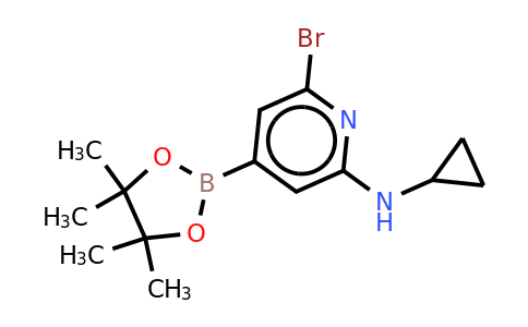 6-Bromo-N-cyclopropyl-4-(4,4,5,5-tetramethyl-1,3,2-dioxaborolan-2-YL)pyridin-2-amine
