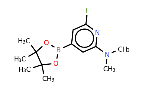 6-Fluoro-N,n-dimethyl-4-(4,4,5,5-tetramethyl-1,3,2-dioxaborolan-2-YL)pyridin-2-amine