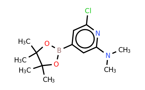 6-Chloro-N,n-dimethyl-4-(4,4,5,5-tetramethyl-1,3,2-dioxaborolan-2-YL)pyridin-2-amine