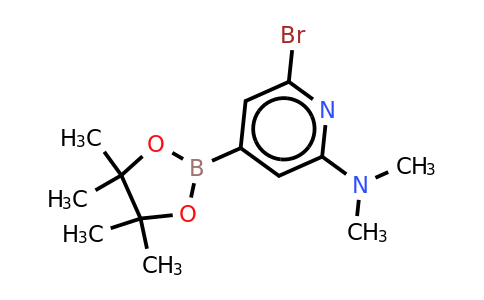 6-Bromo-N,n-dimethyl-4-(4,4,5,5-tetramethyl-1,3,2-dioxaborolan-2-YL)pyridin-2-amine