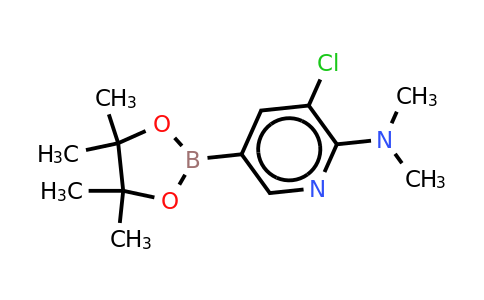 3-Chloro-N,n-dimethyl-5-(4,4,5,5-tetramethyl-1,3,2-dioxaborolan-2-YL)pyridin-2-amine