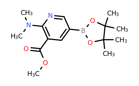 Methyl 2-(dimethylamino)-5-(4,4,5,5-tetramethyl-1,3,2-dioxaborolan-2-YL)nicotinate