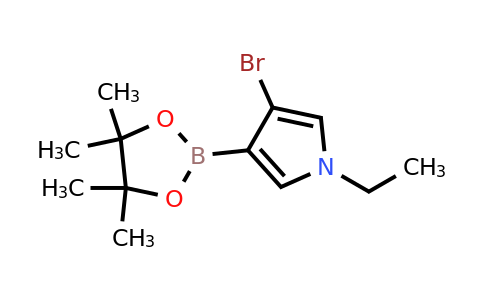 3-Bromo-1-ethyl-4-(4,4,5,5-tetramethyl-1,3,2-dioxaborolan-2-YL)-pyrrole