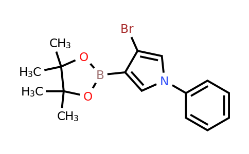 3-Bromo-1-phenyl-4-(4,4,5,5-tetramethyl-1,3,2-dioxaborolan-2-YL)-pyrrole