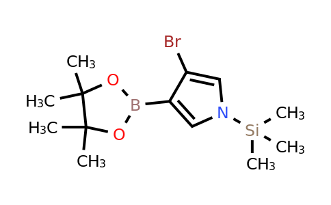 3-Bromo-4-(4,4,5,5-tetramethyl-1,3,2-dioxaborolan-2-YL)-1-(trimethylsilyl)-pyrrole