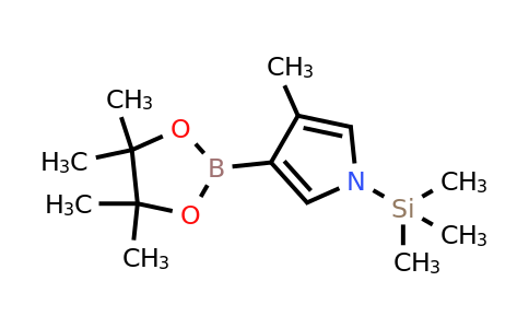 3-Methyl-4-(4,4,5,5-tetramethyl-1,3,2-dioxaborolan-2-YL)-1-(trimethylsilyl)-pyrrole