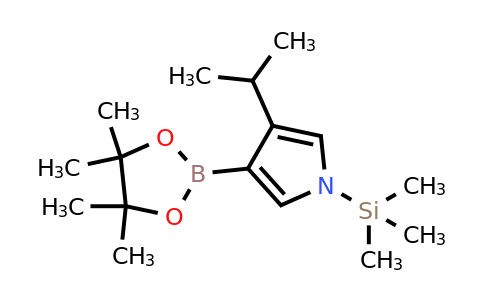 3-Isopropyl-4-(4,4,5,5-tetramethyl-1,3,2-dioxaborolan-2-YL)-1-(trimethylsilyl)-pyrrole