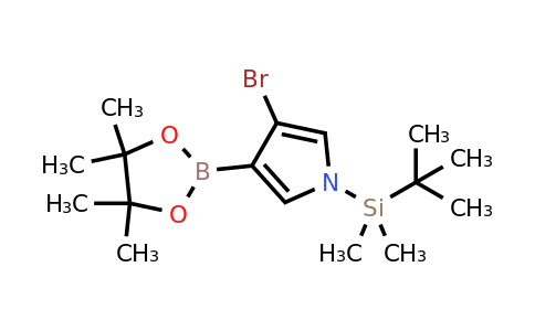 3-Bromo-1-(tert-butyldimethylsilyl)-4-(4,4,5,5-tetramethyl-1,3,2-dioxaborolan-2-YL)-pyrrole