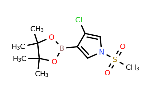 3-Chloro-1-(methylsulfonyl)-4-(4,4,5,5-tetramethyl-1,3,2-dioxaborolan-2-YL)-pyrrole