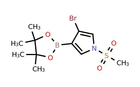 3-Bromo-1-(methylsulfonyl)-4-(4,4,5,5-tetramethyl-1,3,2-dioxaborolan-2-YL)-pyrrole