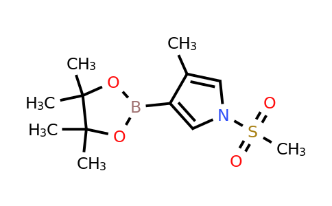 3-Methyl-1-(methylsulfonyl)-4-(4,4,5,5-tetramethyl-1,3,2-dioxaborolan-2-YL)-pyrrole