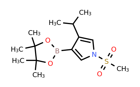 3-Isopropyl-1-(methylsulfonyl)-4-(4,4,5,5-tetramethyl-1,3,2-dioxaborolan-2-YL)-pyrrole