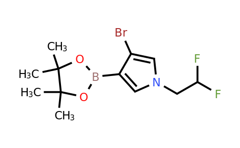 3-Bromo-1-(2,2-difluoroethyl)-4-(4,4,5,5-tetramethyl-1,3,2-dioxaborolan-2-YL)-pyrrole