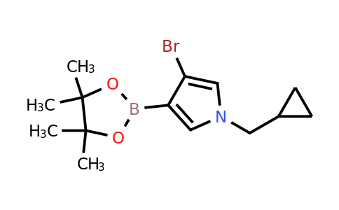 3-Bromo-1-(cyclopropylmethyl)-4-(4,4,5,5-tetramethyl-1,3,2-dioxaborolan-2-YL)-pyrrole