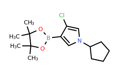 3-Chloro-1-cyclopentyl-4-(4,4,5,5-tetramethyl-1,3,2-dioxaborolan-2-YL)-pyrrole