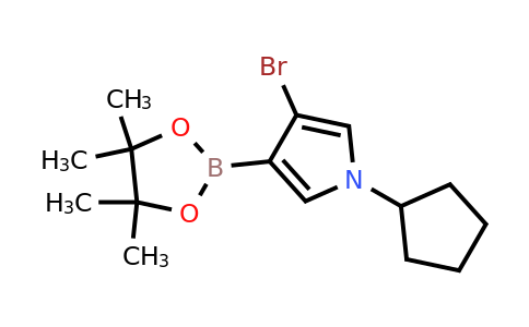 3-Bromo-1-cyclopentyl-4-(4,4,5,5-tetramethyl-1,3,2-dioxaborolan-2-YL)-pyrrole
