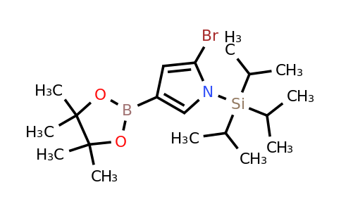 2-Bromo-4-(4,4,5,5-tetramethyl-1,3,2-dioxaborolan-2-YL)-1-(triisopropylsilyl)-pyrrole