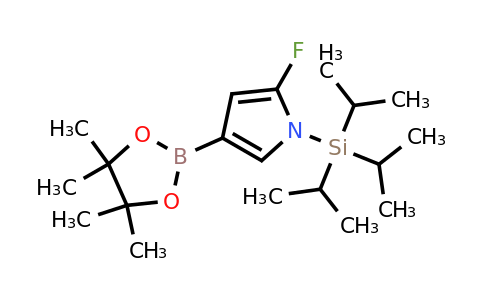 2-Fluoro-4-(4,4,5,5-tetramethyl-1,3,2-dioxaborolan-2-YL)-1-(triisopropylsilyl)-pyrrole