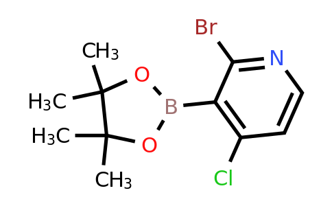 2-Bromo-4-chloro-3-(4,4,5,5-tetramethyl-1,3,2-dioxaborolan-2-YL)pyridine