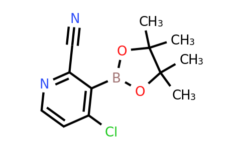 4-Chloro-3-(4,4,5,5-tetramethyl-1,3,2-dioxaborolan-2-YL)picolinonitrile