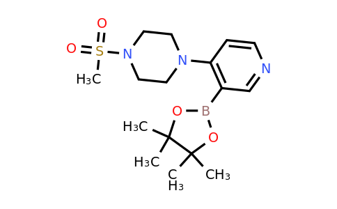 1-(Methylsulfonyl)-4-(3-(4,4,5,5-tetramethyl-1,3,2-dioxaborolan-2-YL)pyridin-4-YL)piperazine