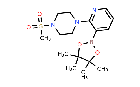 1-(Methylsulfonyl)-4-(3-(4,4,5,5-tetramethyl-1,3,2-dioxaborolan-2-YL)pyridin-2-YL)piperazine