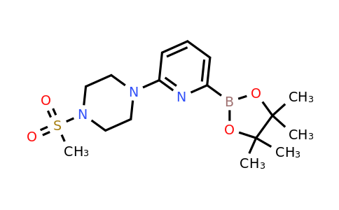 1-(Methylsulfonyl)-4-(6-(4,4,5,5-tetramethyl-1,3,2-dioxaborolan-2-YL)pyridin-2-YL)piperazine