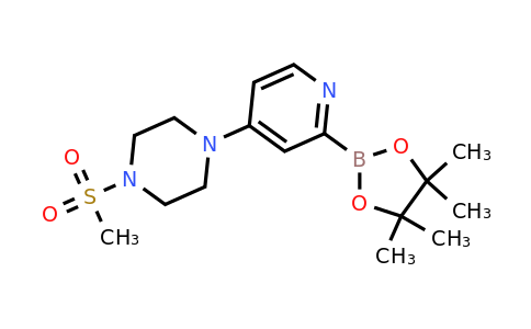 1-(Methylsulfonyl)-4-(2-(4,4,5,5-tetramethyl-1,3,2-dioxaborolan-2-YL)pyridin-4-YL)piperazine