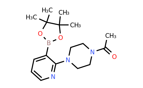 1-(4-(3-(4,4,5,5-Tetramethyl-1,3,2-dioxaborolan-2-YL)pyridin-2-YL)piperazin-1-YL)ethanone