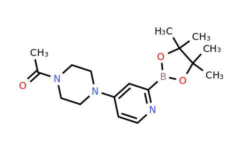 1-(4-(2-(4,4,5,5-Tetramethyl-1,3,2-dioxaborolan-2-YL)pyridin-4-YL)piperazin-1-YL)ethanone