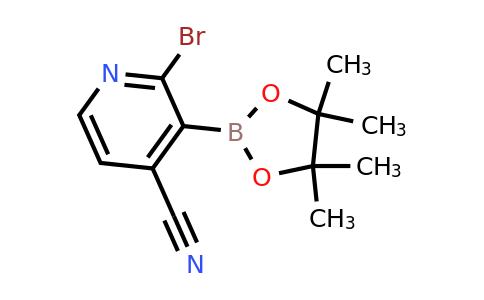 2-Bromo-3-(4,4,5,5-tetramethyl-1,3,2-dioxaborolan-2-YL)isonicotinonitrile