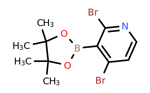 2,4-Dibromo-3-(4,4,5,5-tetramethyl-1,3,2-dioxaborolan-2-YL)pyridine