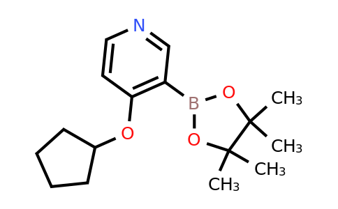 4-(Cyclopentyloxy)-3-(4,4,5,5-tetramethyl-1,3,2-dioxaborolan-2-YL)pyridine