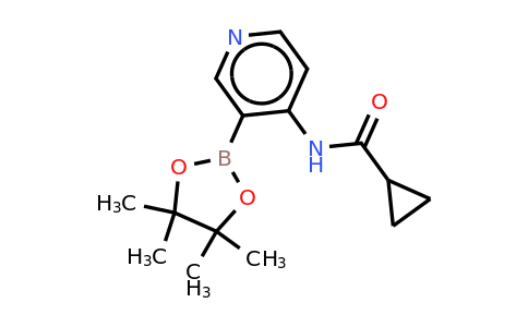 N-(3-(4,4,5,5-tetramethyl-1,3,2-dioxaborolan-2-YL)pyridin-4-YL)cyclopropanecarboxamide