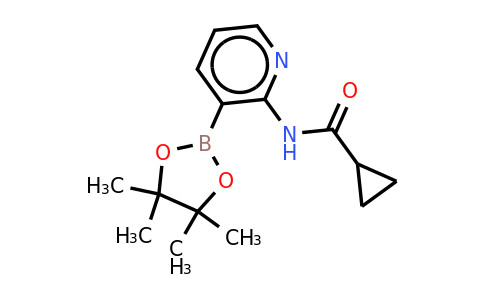 N-(3-(4,4,5,5-tetramethyl-1,3,2-dioxaborolan-2-YL)pyridin-2-YL)cyclopropanecarboxamide