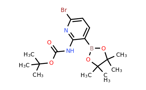 Tert-butyl 6-bromo-3-(4,4,5,5-tetramethyl-1,3,2-dioxaborolan-2-YL)pyridin-2-ylcarbamate