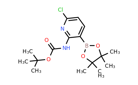 Tert-butyl 6-chloro-3-(4,4,5,5-tetramethyl-1,3,2-dioxaborolan-2-YL)pyridin-2-ylcarbamate