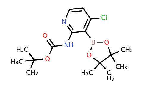Tert-butyl 4-chloro-3-(4,4,5,5-tetramethyl-1,3,2-dioxaborolan-2-YL)pyridin-2-ylcarbamate