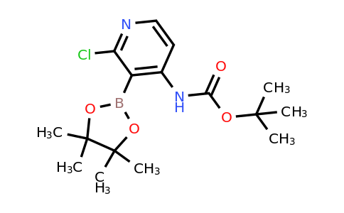 Tert-butyl 2-chloro-3-(4,4,5,5-tetramethyl-1,3,2-dioxaborolan-2-YL)pyridin-4-ylcarbamate